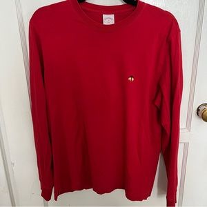 Brooks brothers red long sleeve original logo long sleeve tshirt
